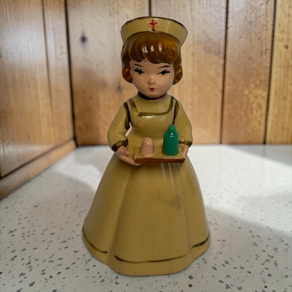 Wilton Nurse Figurine Cake Topper Vintage W 782 Hong Kong Plastic